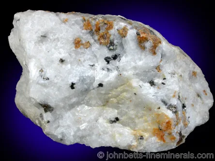 Norbergite with Graphite in Marble