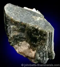 Single Greenish Pargasite Crystal