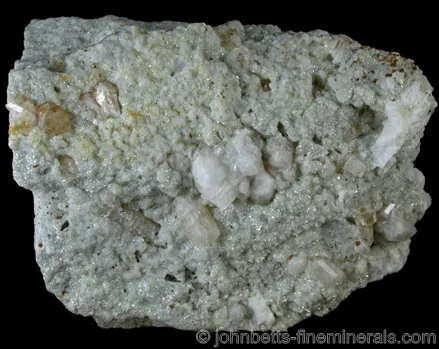 White Phenakite on Matrix