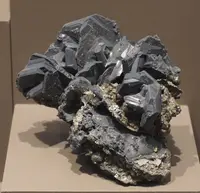 Polybasite Crystal Cluster