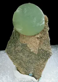 Hemispherical Prehnite Ball