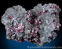 Small Proustite Crystals on Matrix