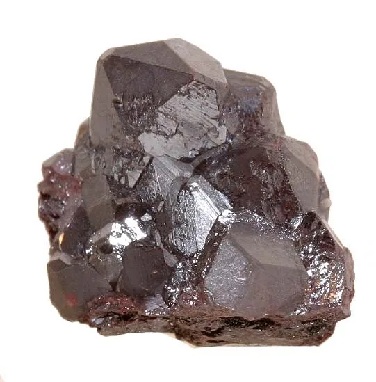 Dark Lustrous Proustite Cluster