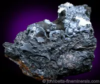 Sooty Psilomelane with Quartz