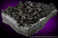 Stalactitic Black Psilomelane Formations