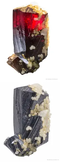 Backlit Pyrargyrite Crystal