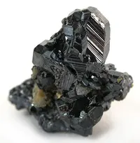 Lustrous, Striated Pyrargyrite Crystal