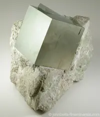 Intergrown Pyrite Cube in Matrix