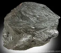 Pyrolusite Crystals in Compact Mass