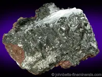 Pyrolusite on Quartz