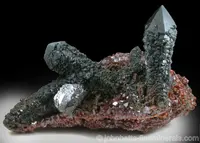 Quartz with Hedenbergite inclusions