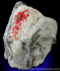 Realgar on Marble Matrix