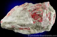 Realgar on Ulexite
