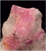 Pink Rhodochrosite on Quartz
