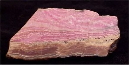 Banded Rhodochrosite Slice