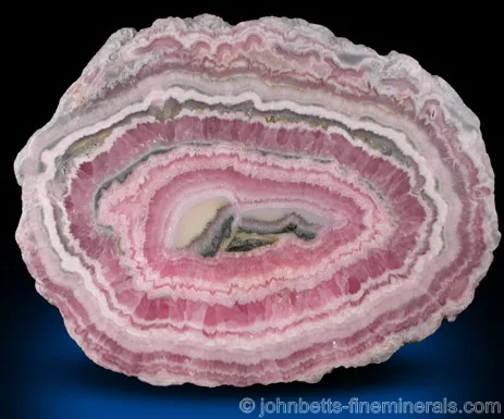 Sliced Rhodochrosite Slab