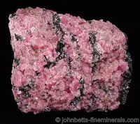 Rhodonite w. Franklinite, Willemite