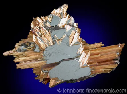 Golden Rutile with Hematite