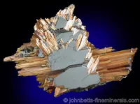 Golden Rutile with Hematite