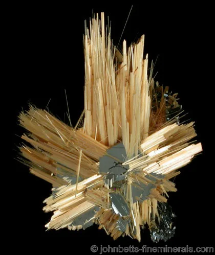 Acicular Golden Rutile Spray