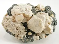 White Scapolite with Vesuvianite