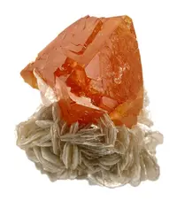 Bright Orange Sharp Scheelite