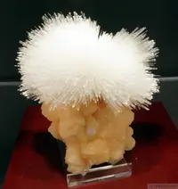 Scolecite Sprays on Stilbite