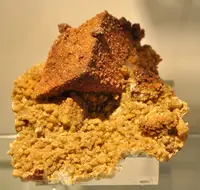 Siderite Crystals on Calcite