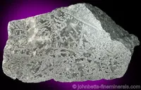 Silver in sliced Calcite Matrix