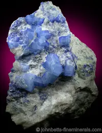Sodalite Crystals on Matrix