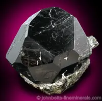 Black Complex Spinel Crystal