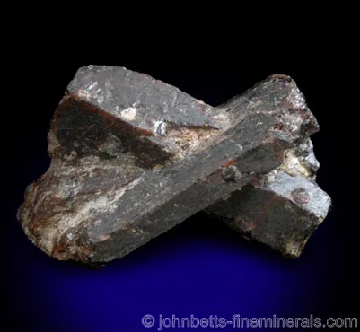 Intersecting Red-Brown Staurolite