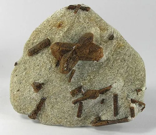 Staurolite Crystals in Schist
