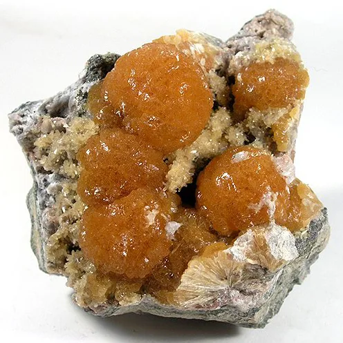 Orange Stellerite Clusters