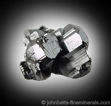 Complex Stephanite Crystal Cluster