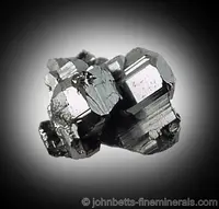 Complex Stephanite Crystal Cluster