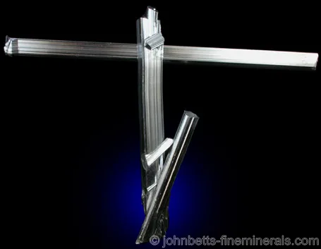 Intersecting Stibnite Cross Formation