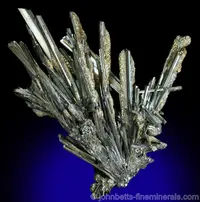 Stibnite Needles with Marcasite