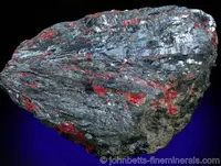 Stibnite Mass with Realgar