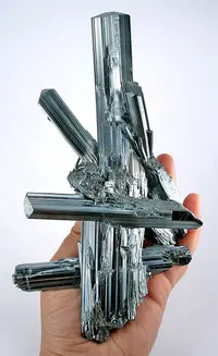 Huge Stibnite Crystal Group