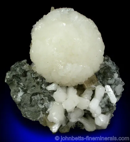 Hemispherical White Stilbite