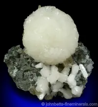 Hemispherical White Stilbite