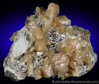 Tan Stilbite Crystals