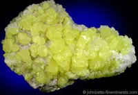 Dense Cluster of Sulfur Crystals