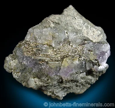 Sylvanite Vein with Quartz & Fluorite