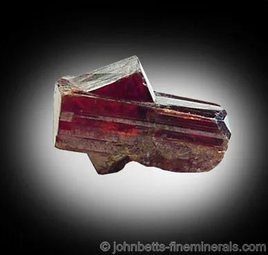Intersecting Dark Red Manganotantalite