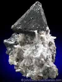Triangular Tennantite on Quartz