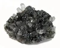 Small Tetrahedrite Crystals with Quartz
