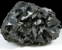 Cluster of Large Tetrahedrite Crystals