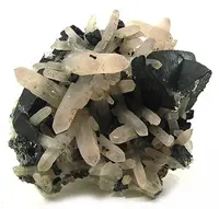 Pyramidal Tetrahedrite with Quartz